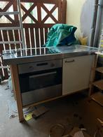 Inductie kookvuur en oven., Ophalen, Gebruikt, Staal of Inox, Overige typen