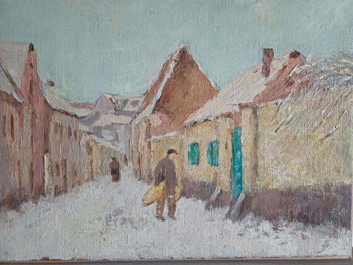 Schilderij M.VAN DEN BEMPT ", Antiek en Kunst, Kunst | Schilderijen | Klassiek, Ophalen of Verzenden