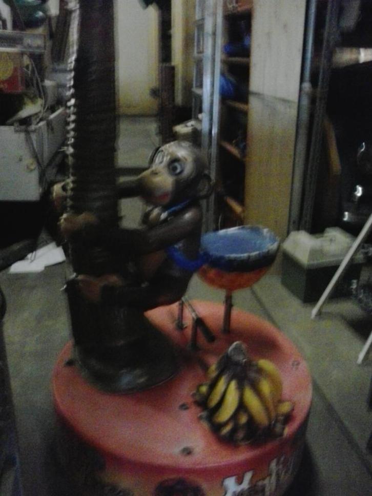 Kiddy Ride  draaimolen aap met muziek en muntinworp, Verzamelen, Automaten | Overige, Gebruikt, Ophalen