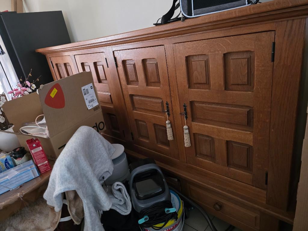 Kast zetel kist tafel met stoelen, Diversen, Overige Diversen, Gebruikt, Ophalen