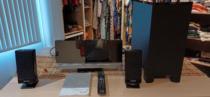 Home Cinema Sony avec mode d'emploi et télécommande, Audio, Tv en Foto, Home Cinema-sets, Zo goed als nieuw, Dvd-speler, 2.1-systeem