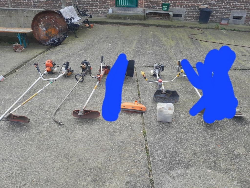 5 bosmaaiers voor opmaak of onderdelen - 75€ voor alles, Ophalen