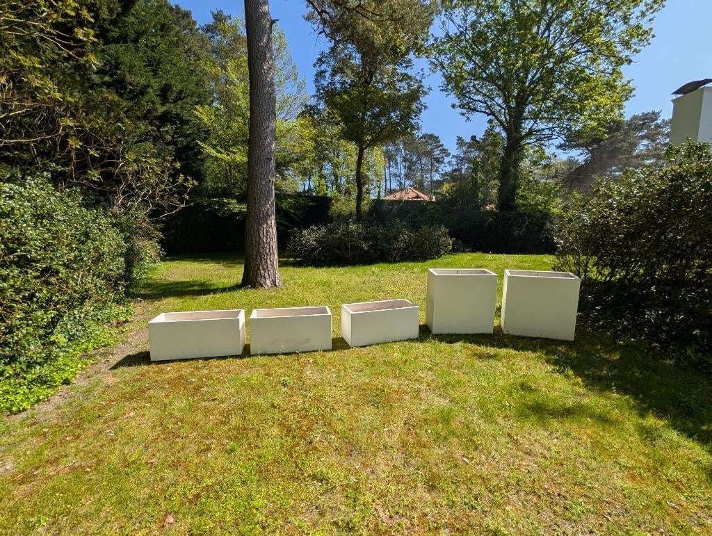 5 Bloem/planten bakken Elho design, Ophalen, Gebruikt, Kunststof, Tuin