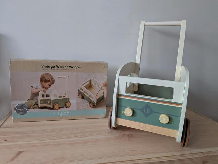 Little Dutch vintage loopkarretje, Enfants & Bébés, Jouets | Jouets en bois, Utilisé, Jouet à Pousser ou Tirer, Enlèvement