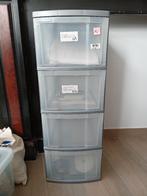 PVC doorzichtige ladekast met 4 laden, Ophalen, Zo goed als nieuw