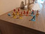 16 Vintage plastic speelgoedfiguren cowboys, Enlèvement ou Envoi