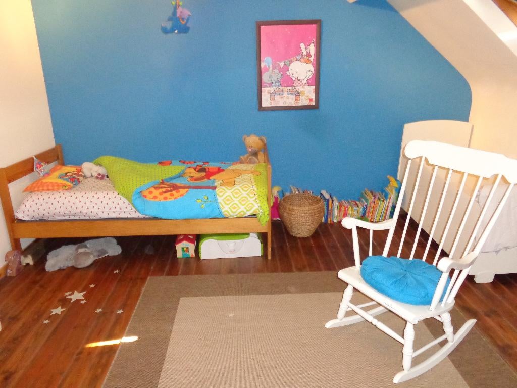 enkel bed, Huis en Inrichting, Slaapkamer | Bedden, Ophalen, Gebruikt, Eenpersoons, Hout