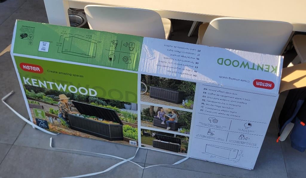 Keter opbergbox nieuw in verpakking 350l, Ophalen, Nieuw