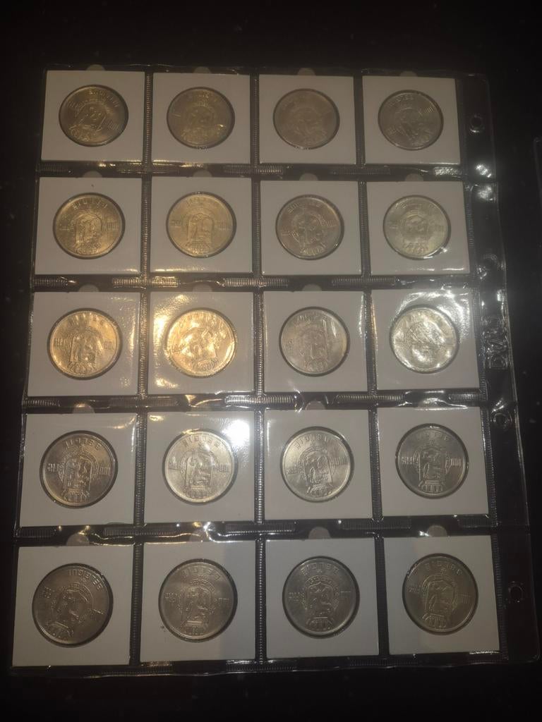 Je vend 40 pièces de 100 fr belges de collection, Enlèvement