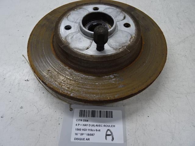 FREIN DISQUE ARRIÈRE Citroën DS4 (NX) (01-2011/07-2015), Autos : Pièces & Accessoires, Utilisé, Citroën