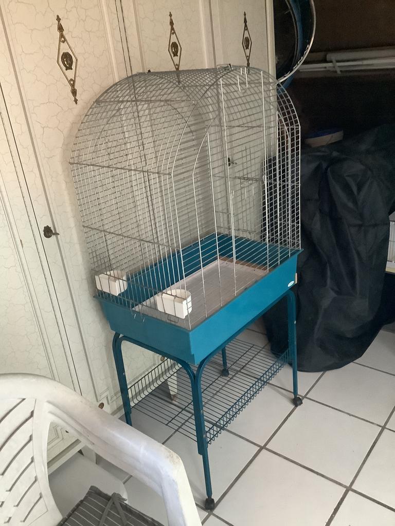 Grote vogelkooi op staander, Enlèvement, Comme neuf, Cage à oiseaux