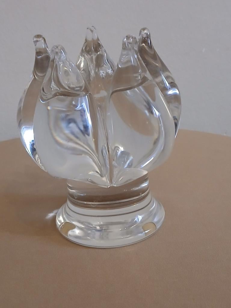 Bougeoir Cristal Kosta Boda - Signé Göran Wärff, Enlèvement ou Envoi