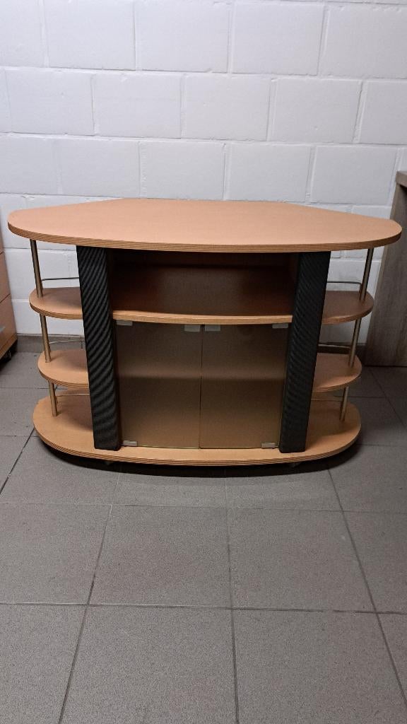 Tv meubel, Ophalen, Gebruikt, 100 tot 150 cm, Eikenhout