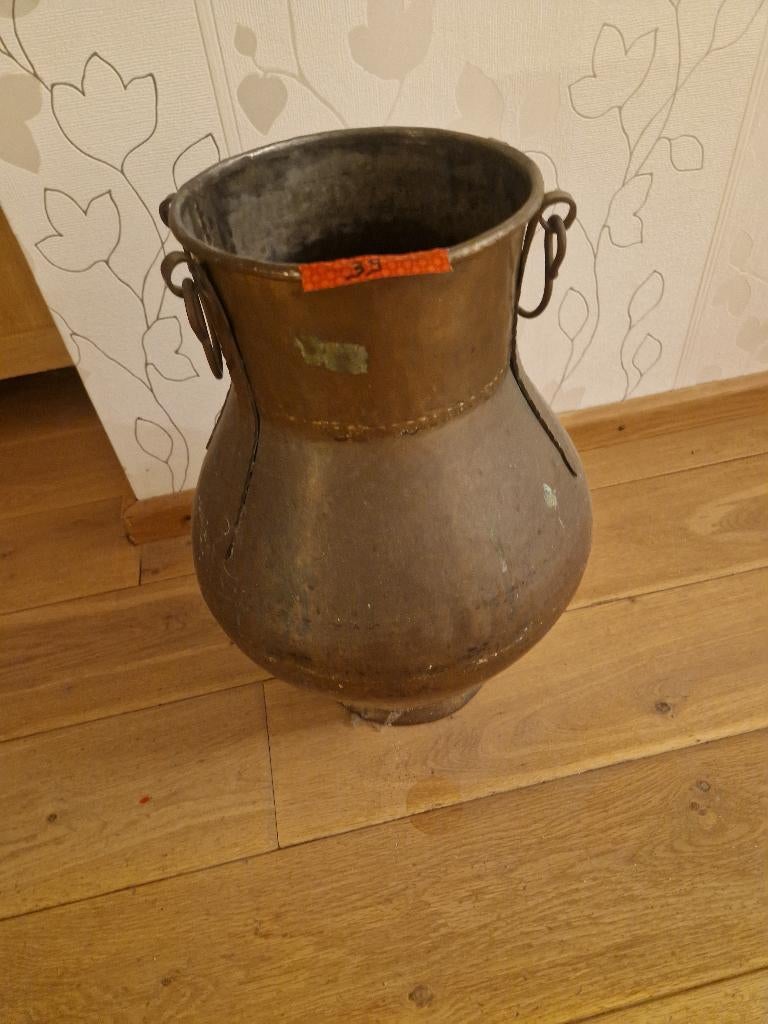 Ouderwetse koperen paraplubak, Maison & Meubles, Accessoires pour la Maison | Porte-parapluies, Enlèvement, Utilisé, Métal