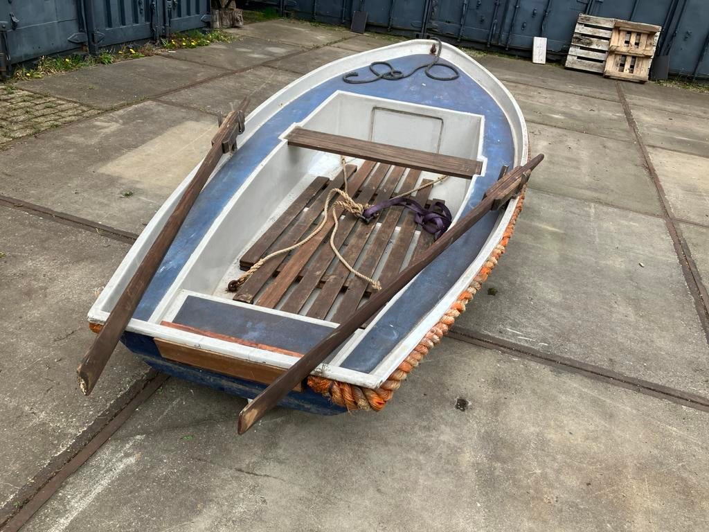 Te koop roeibootje, Watersport en Boten, Ophalen, Gebruikt, Polyester, 3 tot 6 meter
