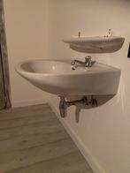 Lavabo met legplank in keramiek, Ophalen, Gebruikt