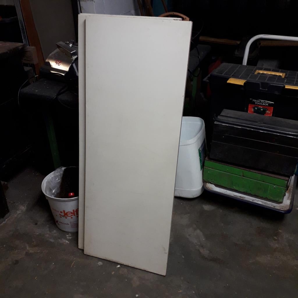 witte planken, Doe-het-zelf en Bouw, Hout en Planken, Ophalen, Nieuw, Minder dan 200 cm, Plank