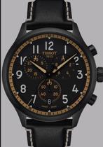 Tissot Chrono XL Vintage 45mm, Overige merken, Leer, Staal, Polshorloge