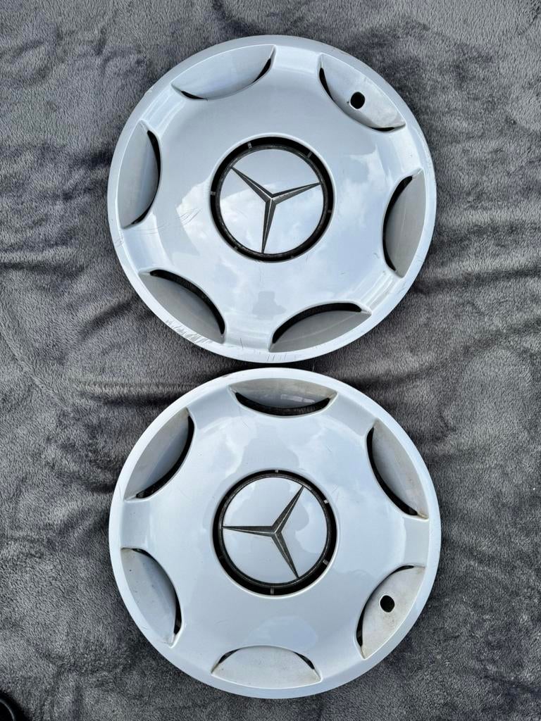 Mercedes wieldoppen 15 inch origineel, Ophalen, Gebruikt