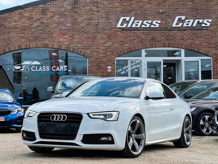 AUDI A5 Coupé 1.8 TFSI S line MANU EURO 6B, Autos, Audi, Entreprise, A5, Essence, Euro 6, Coupé, 3 portes, Boîte manuelle, Blanc