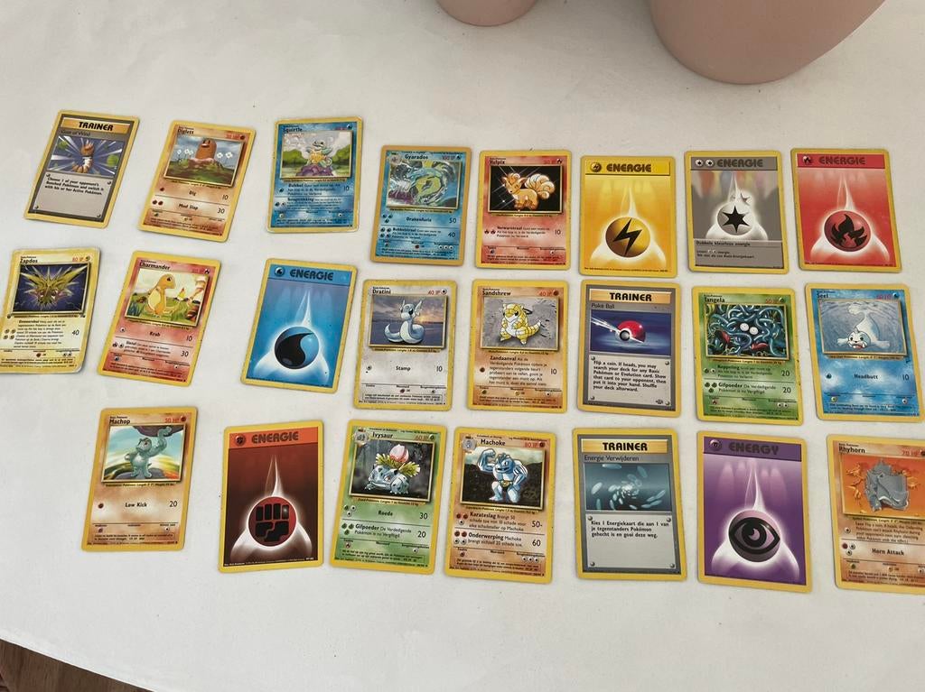 23 originele pokemon kaarten, Ophalen of Verzenden