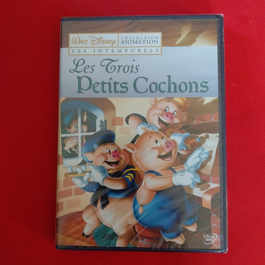 DVD " Les 3 petits cochons" Walt Disney, CD & DVD, DVD | Films d'animation & Dessins animés, Comme neuf, Européen, Tous les âges