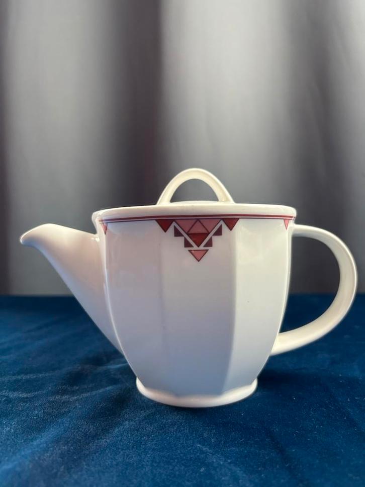 Villeroy & Boch Forum Porseleinen Theepot, Art Deco, Antiek en Kunst, Antiek | Servies los, Ophalen of Verzenden