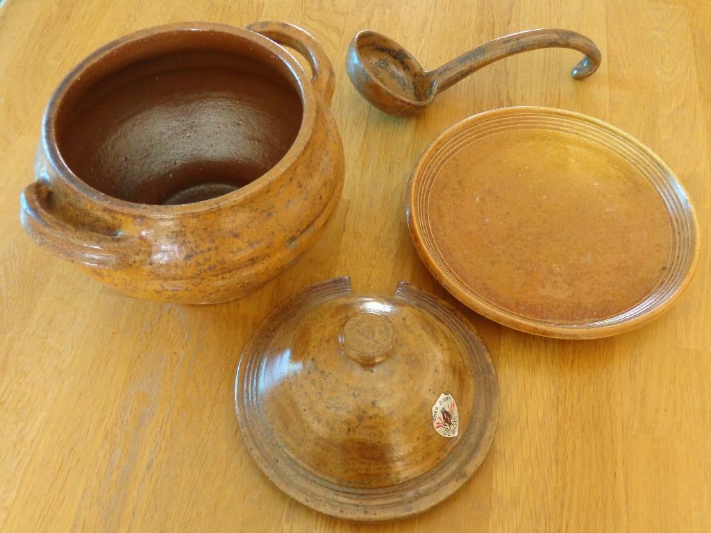 Soupière et accessoires en Grès (Grès DUBOIS)., Antiquités & Art, Enlèvement