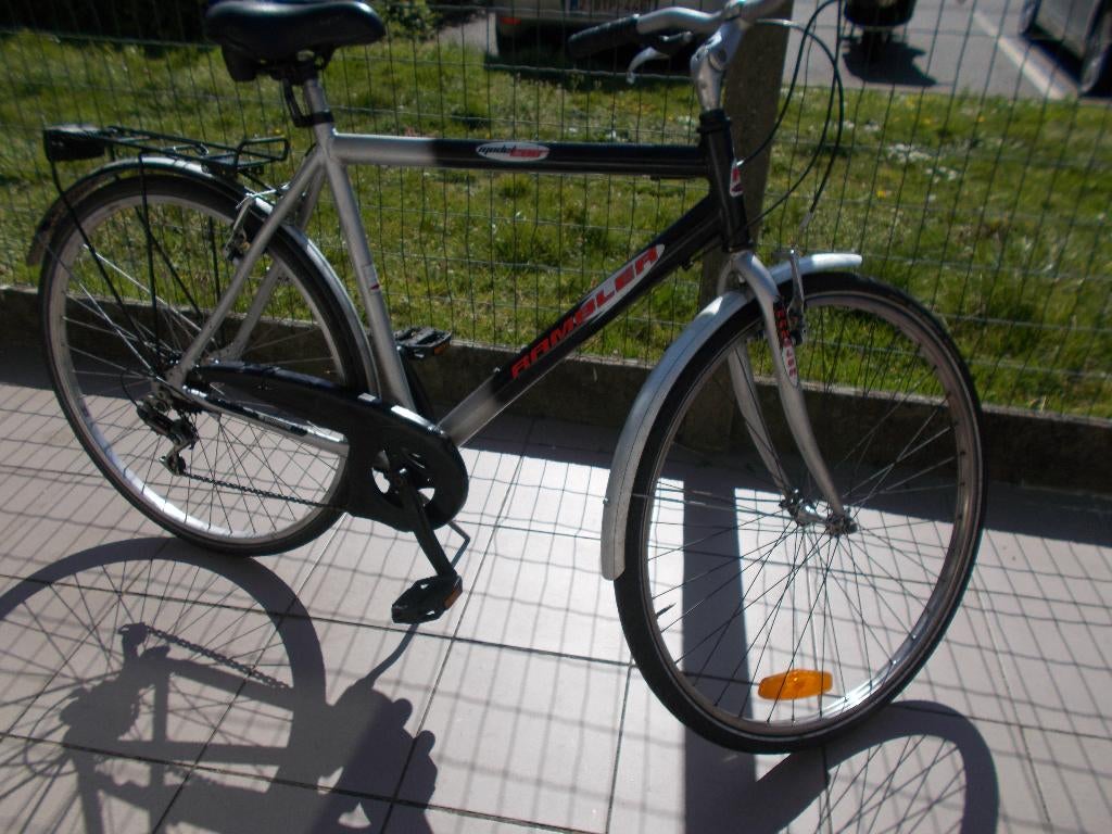 herenfiets, Gebruikt, Velgrem, Versnellingen, 49 tot 53 cm