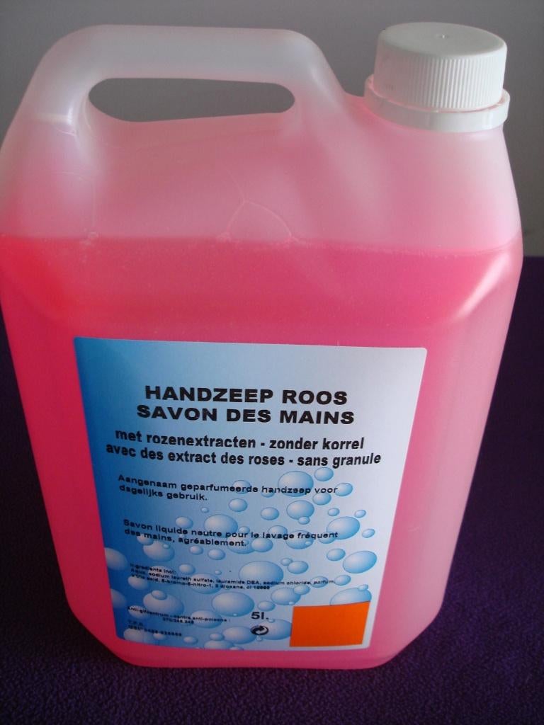 Industriële handwaszeep Roos 5 L. geschikt voor de horeca., Ophalen