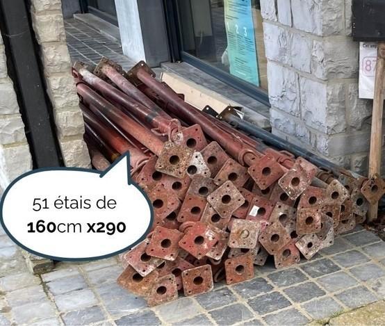 Lot Étançons réglables, Bricolage & Construction, Échafaudages, Utilisé, Autres types, 2 à 5 mètres, Enlèvement