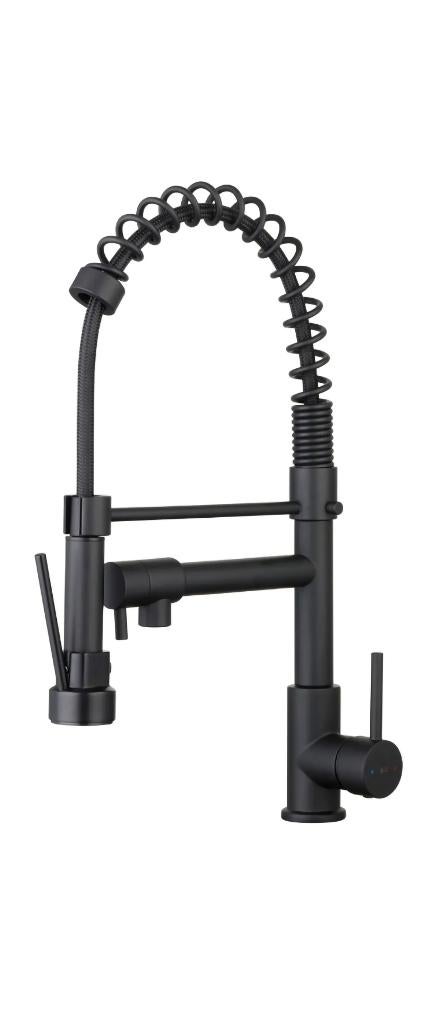 A saisir: Mitigeur évier + douchette Big Pro noir, Enlèvement ou Envoi, Neuf, Chrome, Robinet