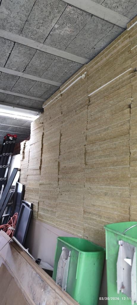 panneaux isolants en laine de roche dure avec une couche sup, Enlèvement, Laine de roche