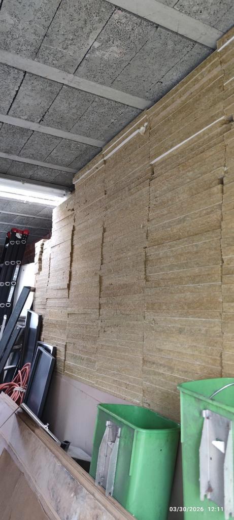 harde steenwol isolatieplaten met een witte toplaag, Doe-het-zelf en Bouw, Isolatie en Afdichting, Steenwol, Ophalen