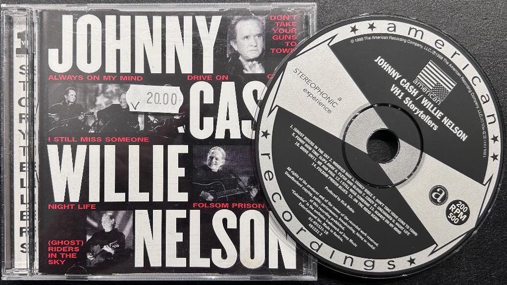 JOHNNY CASH / WILLIE NELSON - VH1 Storytellers ( CD ), CD & DVD, CD | Rock, Comme neuf, Chanteur-compositeur, Envoi