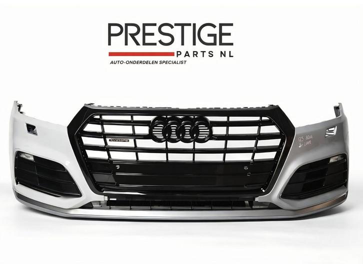 Voorbumper Audi Q5 80A S-line 6xPDC KLS ORGINEEL 2016-2021, Auto-onderdelen, Carrosserie, Bumper, Audi, Voor, Gebruikt, Herkomst onderdeel bekend