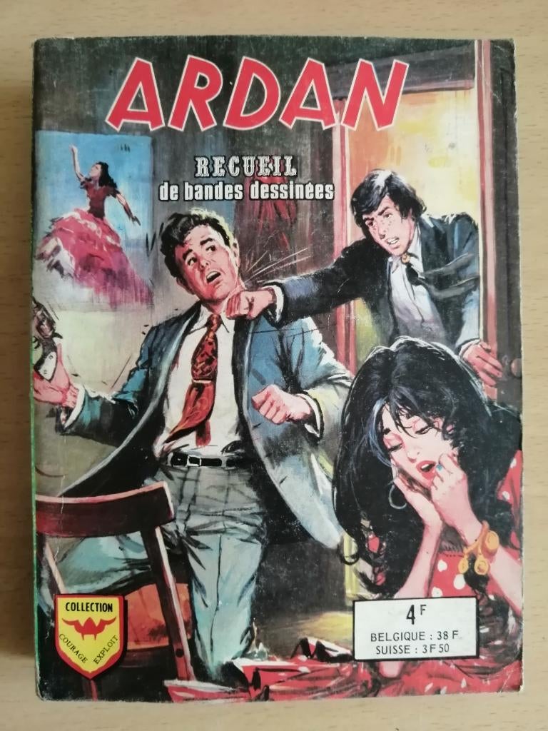 BD Poche Ardan. Poursuite nocturne - 1973, Livres, BD, Enlèvement ou Envoi