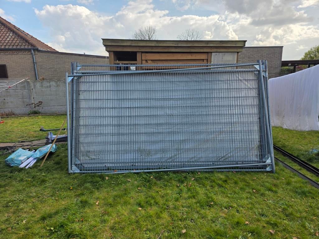 Heras hekken, Tuin en Terras, Tuinhekken en Hekwerk, Ophalen, Met poort, Gebruikt, Sierhekwerk