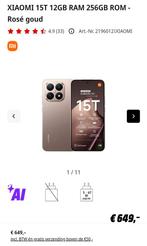 Xiaomi 15T 256 Go, or rose, non ouvert, neuf, Télécoms, Enlèvement, Neuf