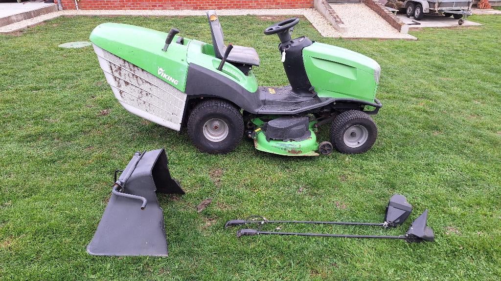 Viking MT 6127 ZL T6 zitmaaier, Tuin en Terras, Zitmaaiers, Gebruikt, 120 cm of meer, Elektrische starter, Mulchfunctie, Opvangbak