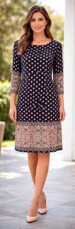 Elegante luxe jurk , stijlvol & tijdloos , zie foto's, Kleding | Dames, Ophalen of Verzenden, Maat 38/40 (M)