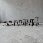 table d'appoint ronde en bois vintage/table à plantes, Antiquités & Art, Enlèvement