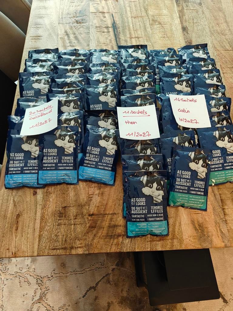 47 saches Félix, Ophalen