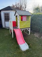 SMOBY kinderhuisje op stelten met glijbaan, Kinderen en Baby's, Ophalen, Gebruikt