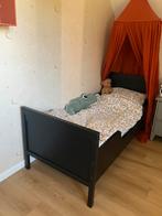 Peuter kleuter bed, kinderbed Sundvik Ikea, Huis en Inrichting, Slaapkamer | Bedden, Ophalen, Gebruikt, Zwart, 190 cm of minder