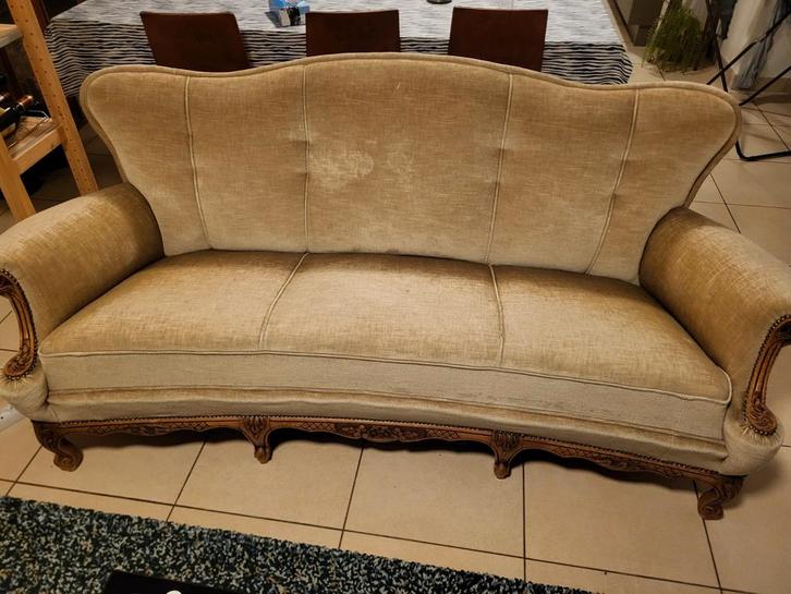 Klassieke barok sofa – Lodewijk XV stijl, Maison & Meubles, Canapés | Salons, Utilisé, Banc droit, Trois personnes, 150 à 200 cm