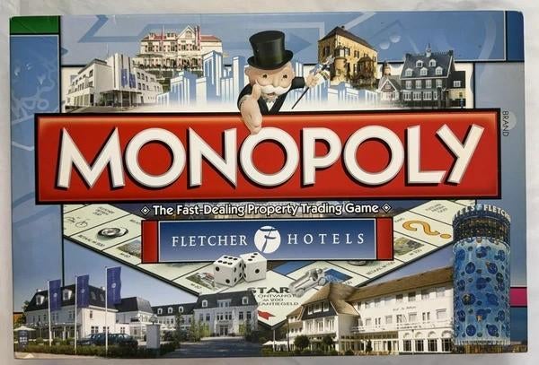 Monopoly Fletcher Hotels Editie 2014 Bordspel Limited spel, Een of twee spelers, Verzenden, Zo goed als nieuw, Hasbro