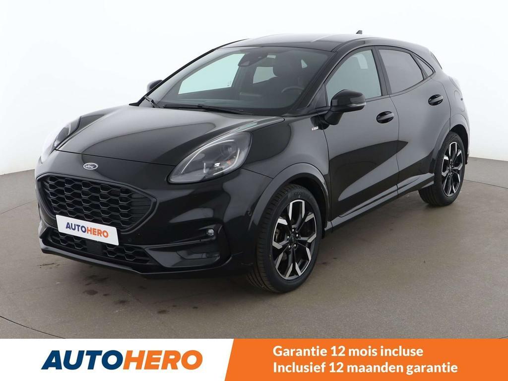Ford Puma 1.0 EcoBoost Mild-Hybrid ST-Line X (bj 2024), Auto's, Zwart, 5 deurs, SUV of Terreinwagen, 999 cc