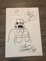 Originele tekening fc de kampioenen van hec leemans, Verzamelen, Ophalen of Verzenden