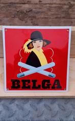 Tof emaille reclamebord Belga sigaretten., Ophalen of Verzenden, Nieuw, Reclamebord